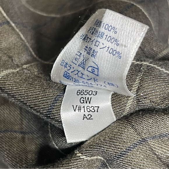 Lands’ End Tan Field Jacket Coat Corduroy Collar Plaid Lined Men’s XL 46–48 - Picture 8 of 12